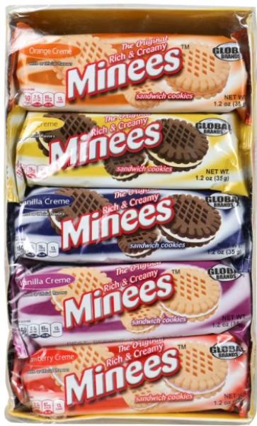 MINEES The Original Rich & Creamy Sandwich Cookies 5 Sorten 350 gr